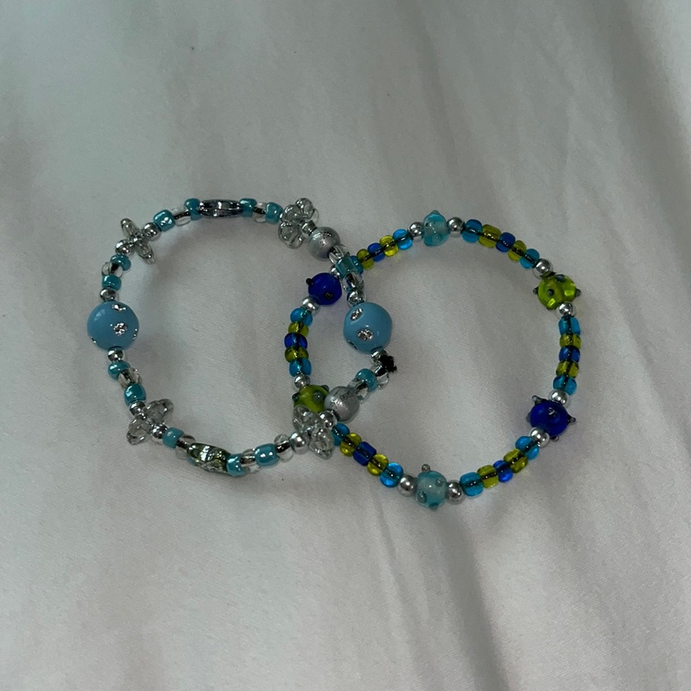 Homemade bracelet stack